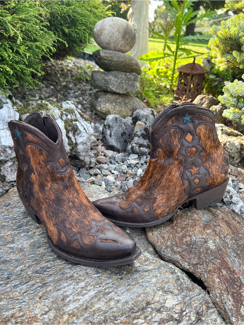 Price firm-Old Gringo 8.5 B Western Cowboy Boots Zip Ankle Booties Back To Schoo